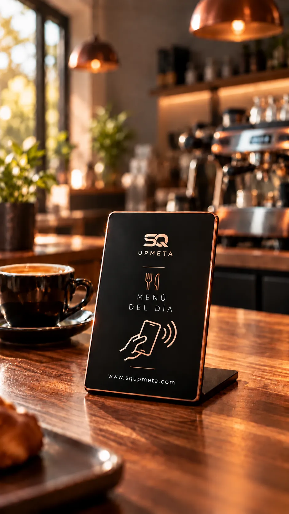 Placa NFC para el menú del día